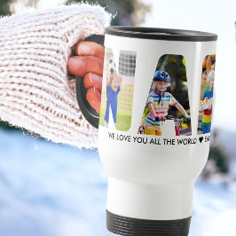 Caneca Térmica NANA - Letra Cutout 4 - Nomes de Netos de Colagem 