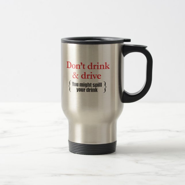 Caneca Térmica Não beba e dirija (Direita)