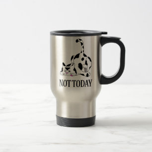 Caneca Térmica NÃO HOJE GATO, presente de gato engraçado, Pessoas