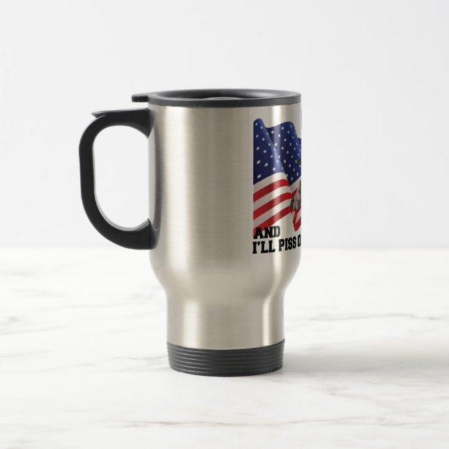Caneca Térmica Não queime minha bandeira (Esquerda)