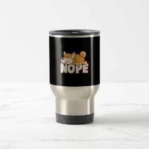 Caneca Térmica Napping shiba inu presente de nope preguiçoso e