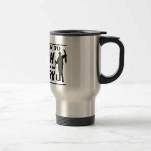 Caneca Térmica Nascer a pescar forçado para trabalhar