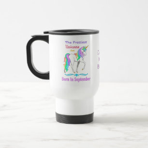 Caneca Térmica Nascer Bonito Do Rainbow Unicórns Em Setembro