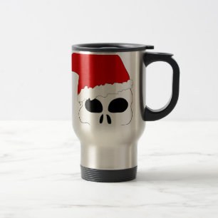 Caneca Térmica natal do crânio gótico