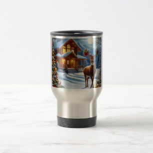 Caneca Térmica Natal/Inverno Deer Lodge