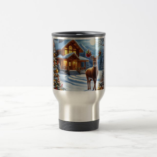 Caneca Térmica Natal/Inverno Deer Lodge (Centro)
