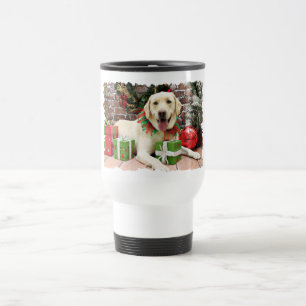 Caneca Térmica Natal - Labrador amarelo - Strider