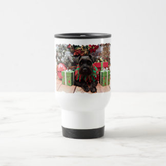 Caneca Térmica Natal - mistura do Schnauzer - Bentley