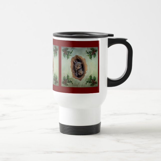 Caneca Térmica Natal para os esquilos das Cinzas (Direita)