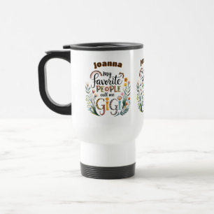 Caneca Térmica Natal personalizado do Dia de as mães GIGI