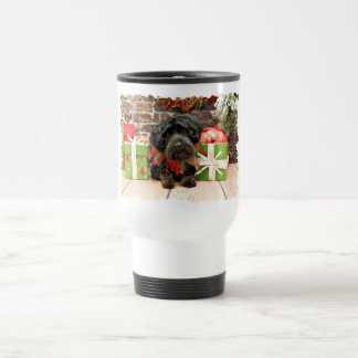 Caneca Térmica Natal - YorkiePoo - Hannah