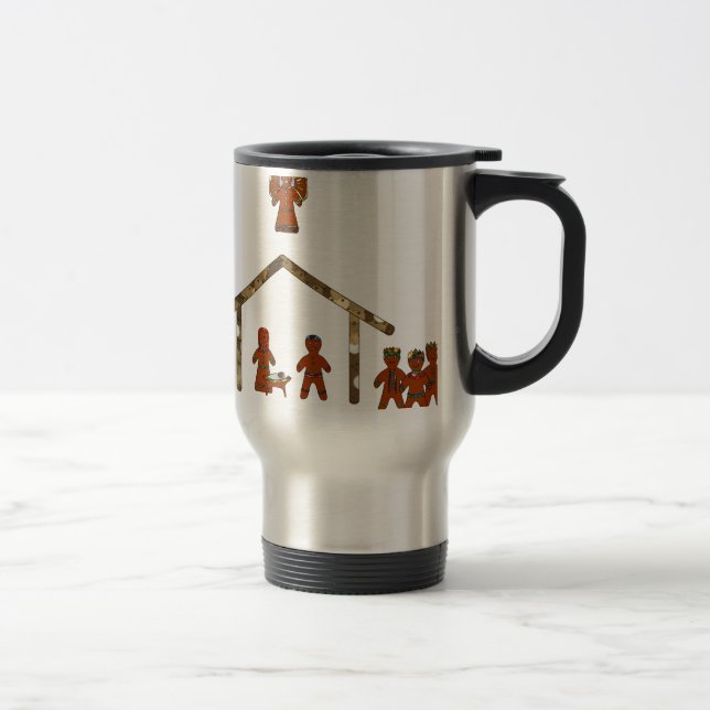 Caneca Térmica natividade de pão de Natal (Direita)