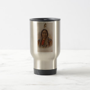 Caneca Térmica Nativo americano: Touro Sentado Lakota, anúncio de