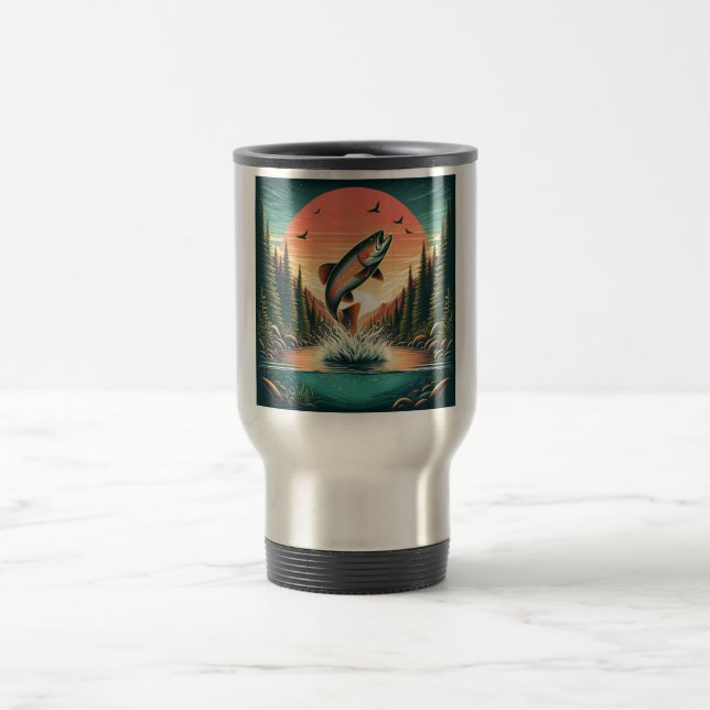 Caneca Térmica Natureza da truta-espumante (Centro)