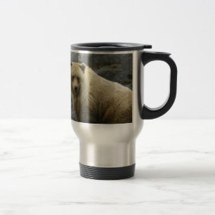 Caneca Térmica Natureza do destino dos animais de Alaska do urso