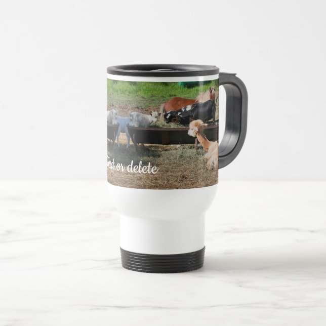 Caneca Térmica Natureza Personalizada dos Amigos Animais da fazen (Frente Esquerda)