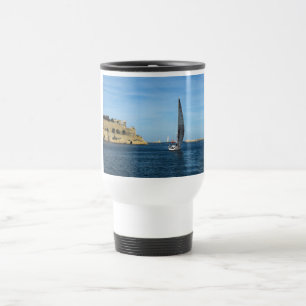Caneca Térmica Navegação no porto de La Valetta, Malta