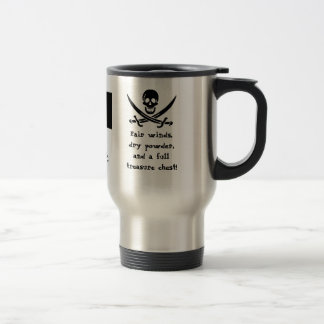 Caneca Térmica Navigação sob a bandeira negra!