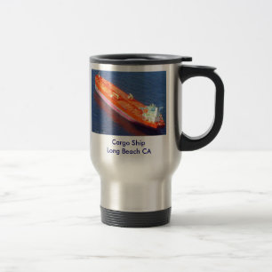 Caneca Térmica Navio de carga eBay, praia CA de ShipLong da carga