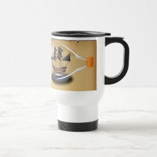 Caneca Térmica Navio em uma garrafa