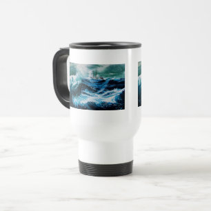 Caneca Térmica Navio no mar em tempestade
