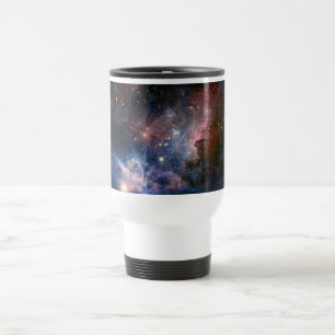 Caneca Térmica Nebulosa Carina Vermelha e Azul do Telescópio Hubb