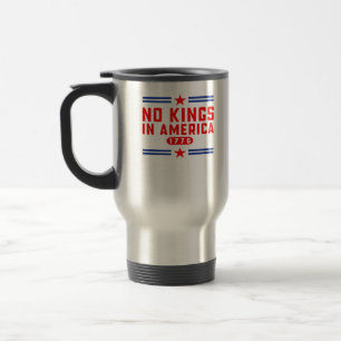 Caneca Térmica Nenhum Rei Na América Clássico Minimalista Limpo