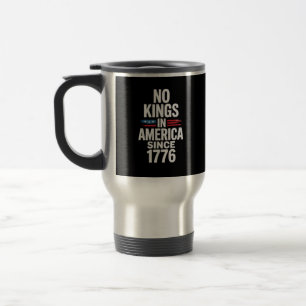 Caneca Térmica Nenhum Rei na América desde 1776 Minimal Limpo