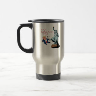 Caneca Térmica Nenhum Rei Nos EUA Estátua De Chutar Fora o Fump C