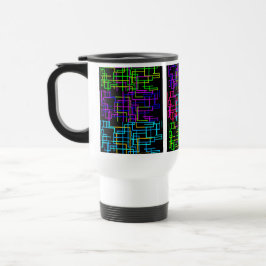 Caneca Térmica Neon Pattern
