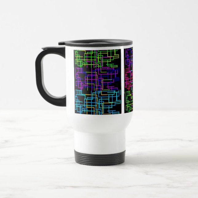 Caneca Térmica Neon Pattern (Esquerda)