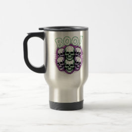 Caneca Térmica Neon Skulls BOO! Leve Halloween Mug