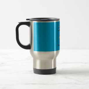 Caneca Térmica Neurodiversidade cereja. Dia Mundial da Consciênci