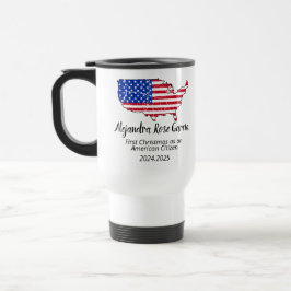 Caneca Térmica New U.S. Citizen – American Map Citizenship Day