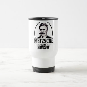 Caneca Térmica Nietzsche é meu ficar em casa