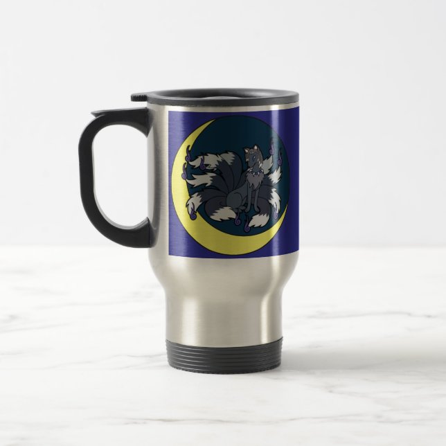 Caneca Térmica Nine Tailed Silver Fox (Kitsune) (Esquerda)