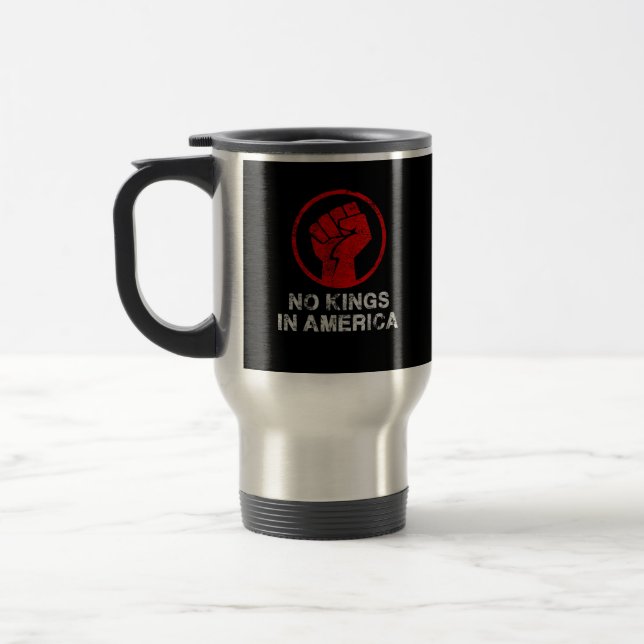 Caneca Térmica No Kings In America Since 1776 Resist 8647 US Flag (Esquerda)