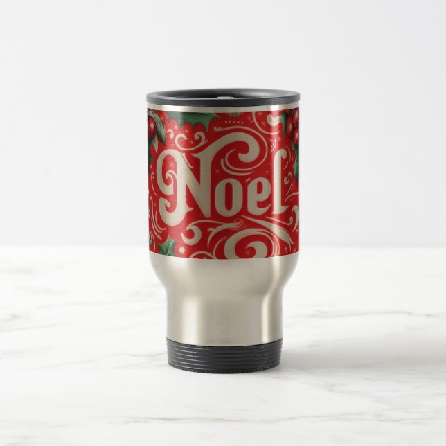 Caneca Térmica Noel Vermelho e Verde (Centro)
