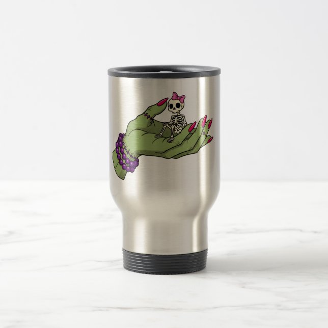 Caneca Térmica Noiva da Mão Frankenstein com Arco Skeleton | Tem (Centro)