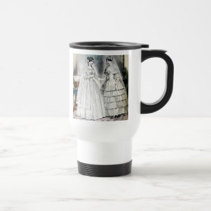 Caneca Térmica Noiva Vintage Noivas Antigo Casamento Branco