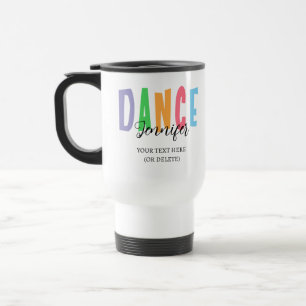 Caneca Térmica Nome do dançarino personalizado - Estilo de dança