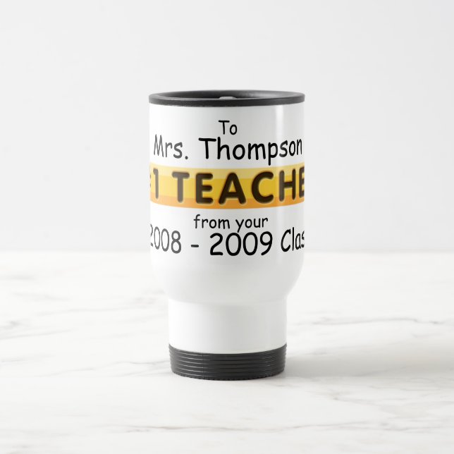 Caneca Térmica Nome e data feitos sob encomenda do professor do (Centro)