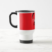 Nome inicial do monograma moderno minimalista verm