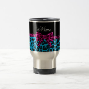 Caneca Térmica Nome personalizado arco cor-de-rosa com impressão