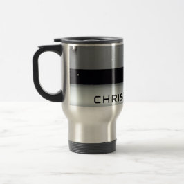 Caneca Térmica Nome Personalizado Com Metal Líquido Gotejando