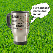 Nome personalizado do monograma do treinador despo