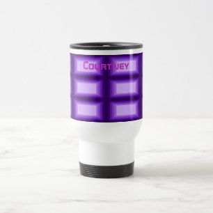 Caneca Térmica Nome personalizado dos retângulos de Ombre teste