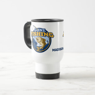 Caneca Térmica Nome Personalizado Passou a Pescar