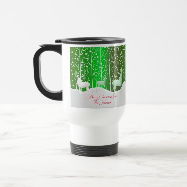 Caneca Térmica Nome Verde de Edição do Conjunto de Revistas Branc (Esquerda)
