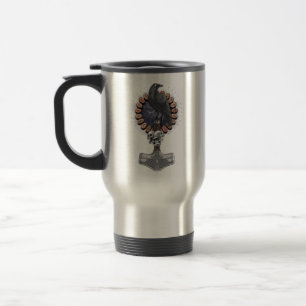 Caneca Térmica Norse Viking Raven Hammer